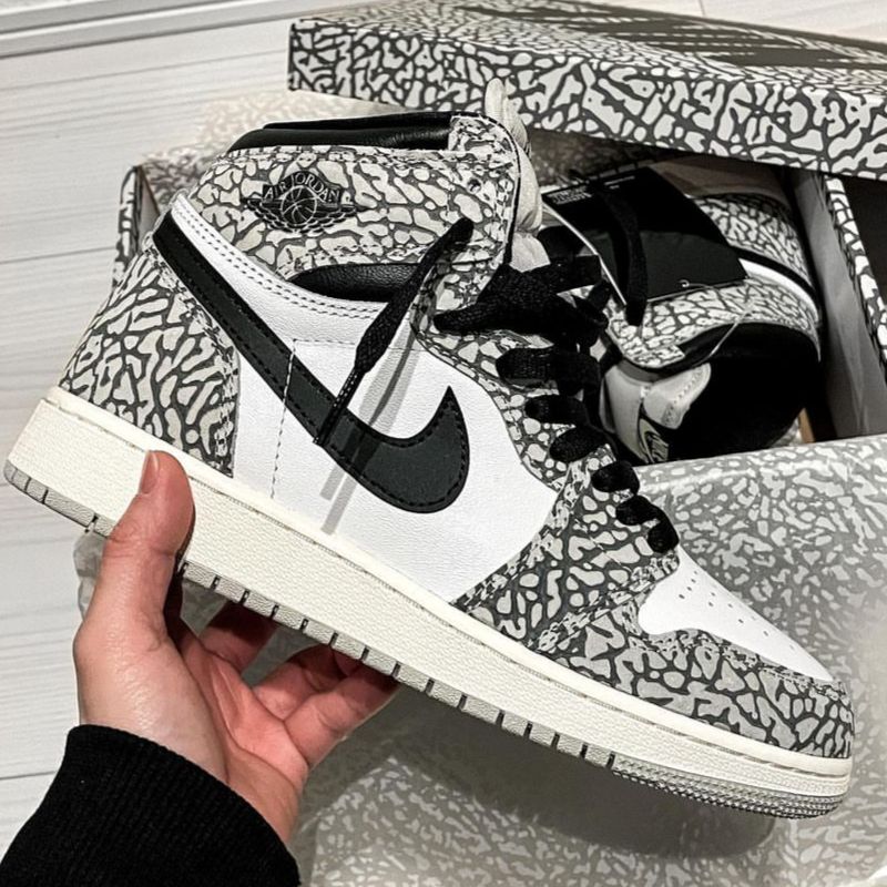 Nike Air Jordan 1 High OG White Cement Request &ndash; Justshopyourshoes